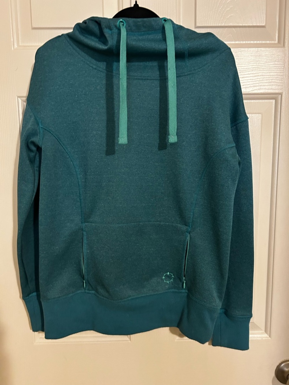 Empyre Teal Hooded Pullover Sweater